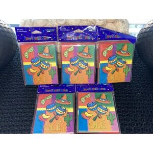 FIESTA PARTY INVITIATIONS Cinco‎ de Mayo / Birthday New Never Used 5 Packs